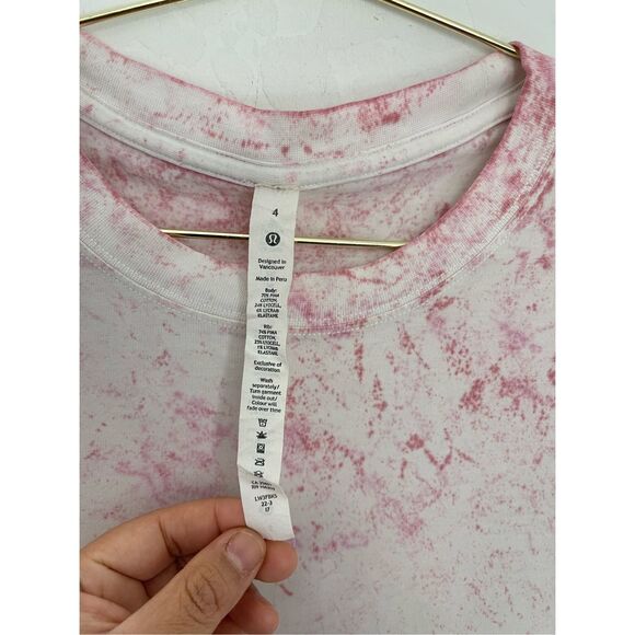 LULULEMON ATHLETICA Short Sleeve Tee Size 4 - Picture 2 of 5